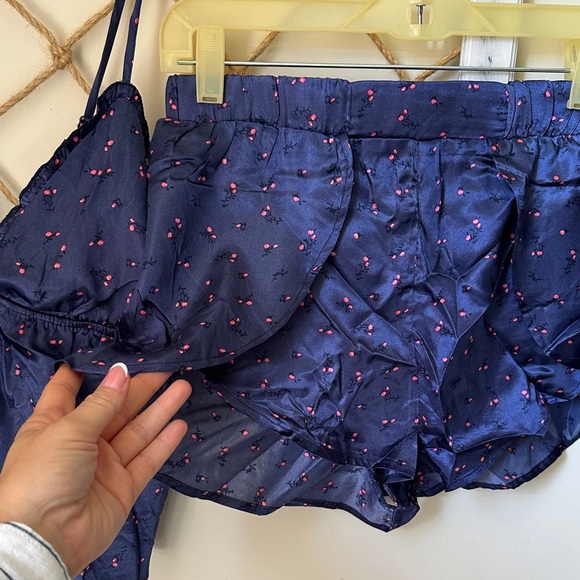 NWT Women's Blue Floral Sleepwear Set size M - Picture 3 of 9